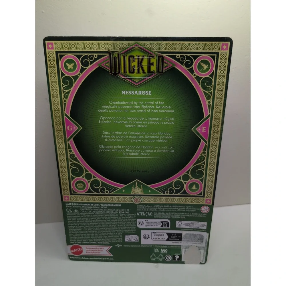 Wicked Nessarose Fashion Doll, Moveable Wheelchair, New